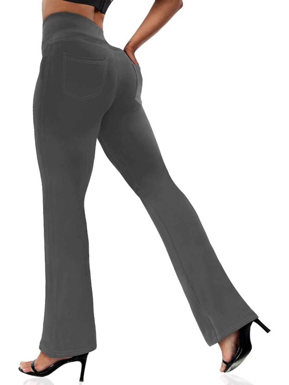 Bootcut Yoga Leggings for Women - Flare Pants with 4 Pockets, Comfortable Fit
